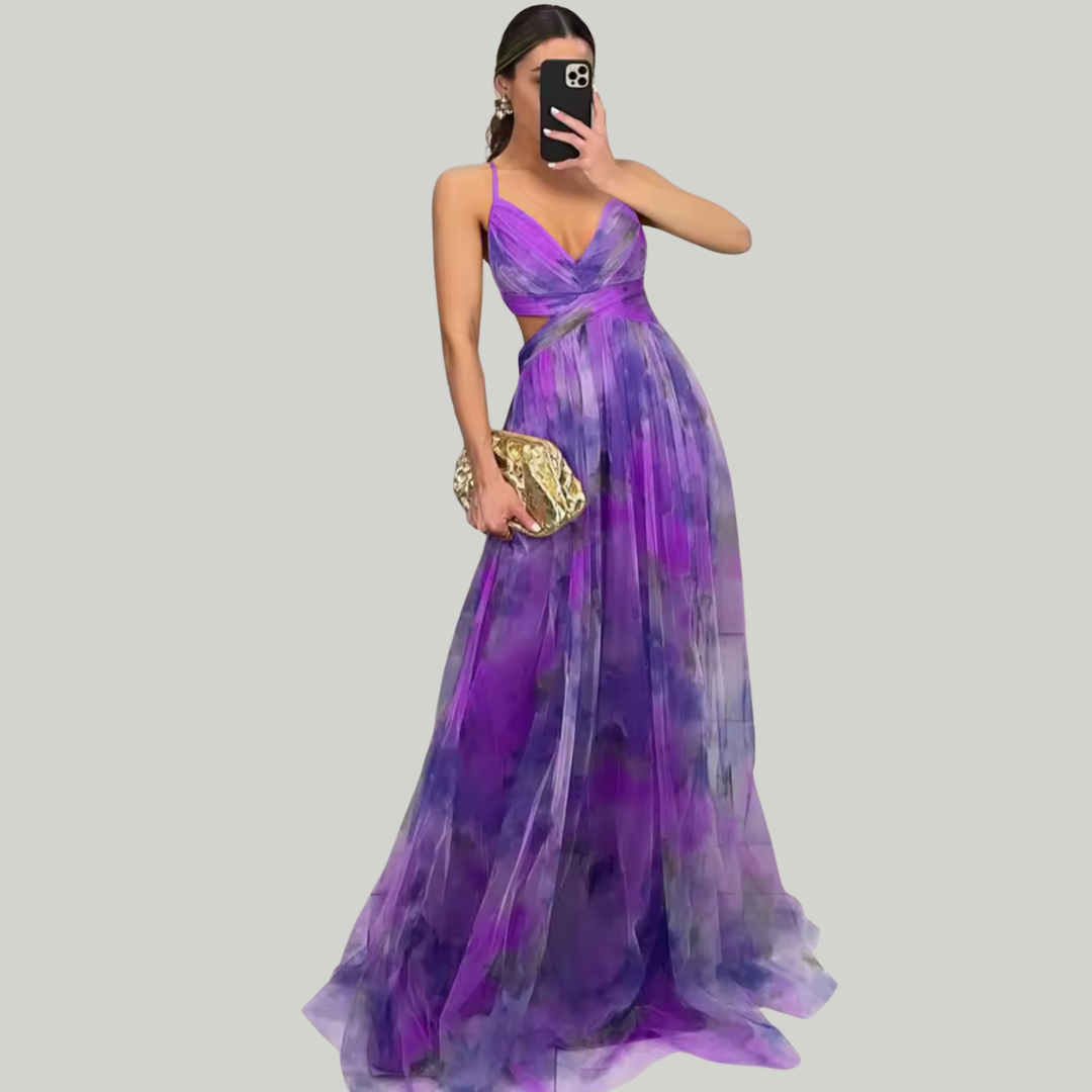 Women’s Halter Neckline Evening Dress | Maxi