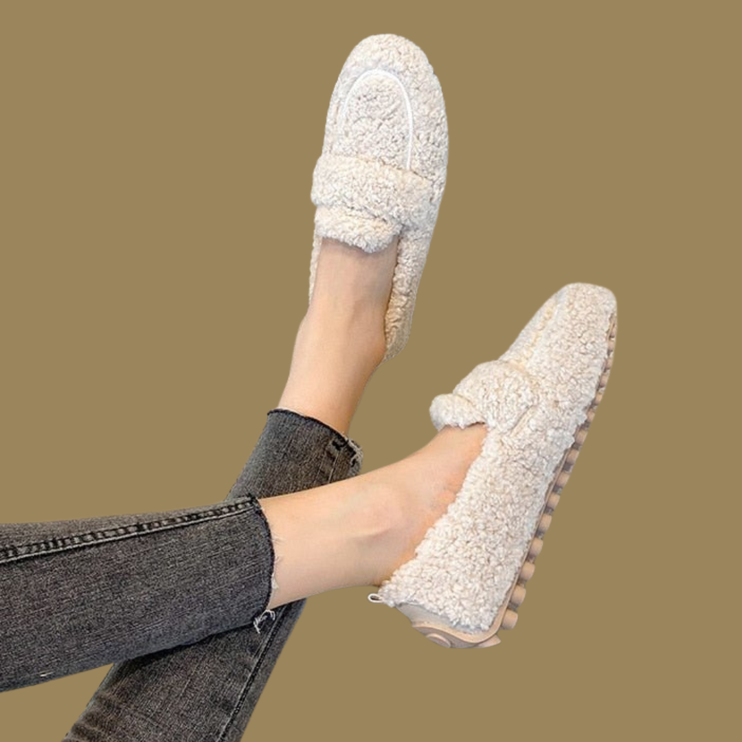 Women's Fured Winter Sandals | Flat