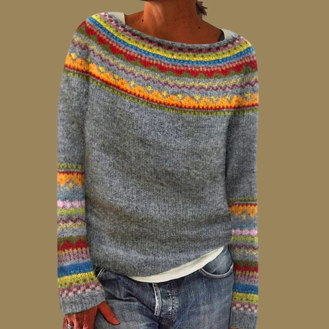 Women's Winter Crochet Sweater | Long-Sleeve