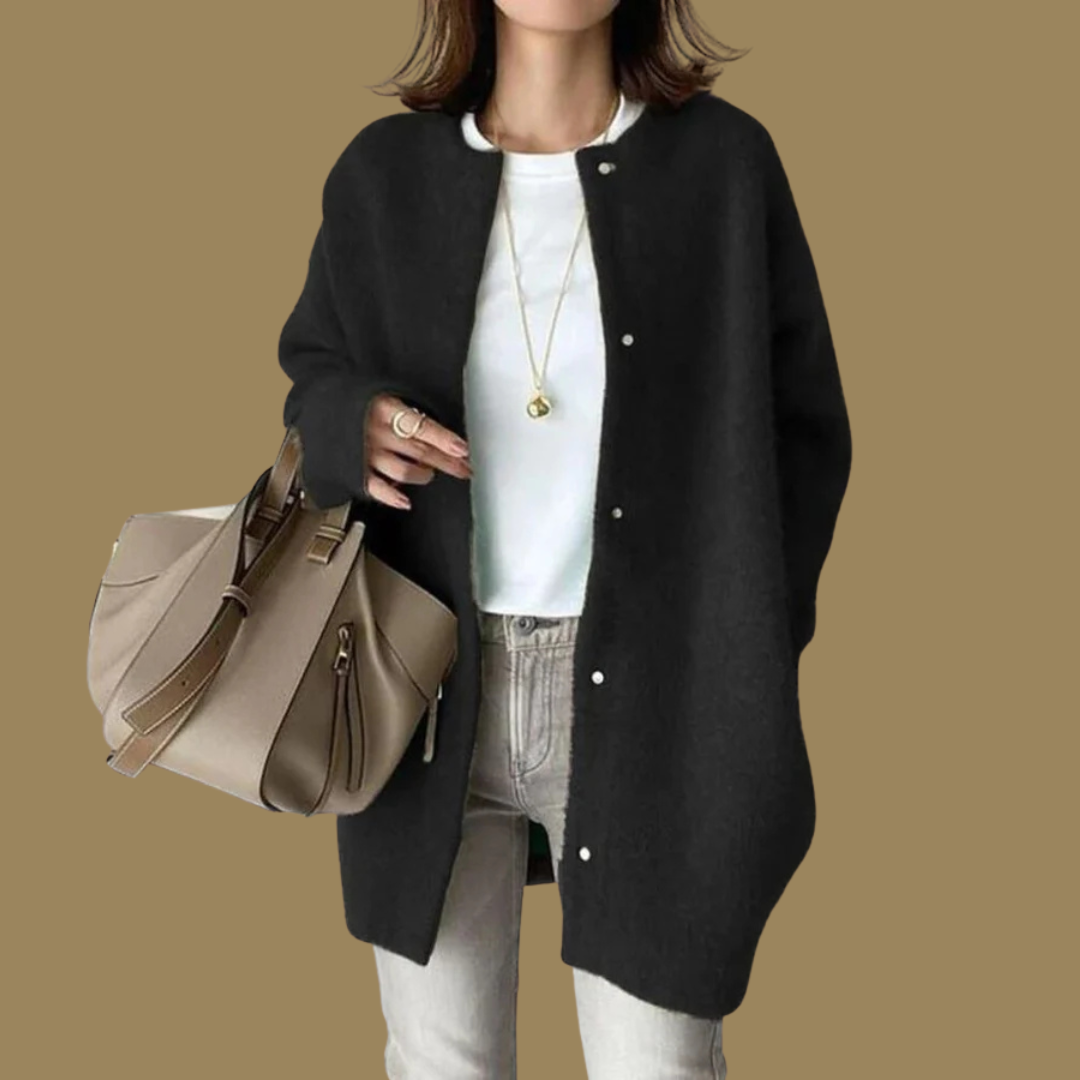 Women's Winter Button-Down Cardigan | Long-Sleeve