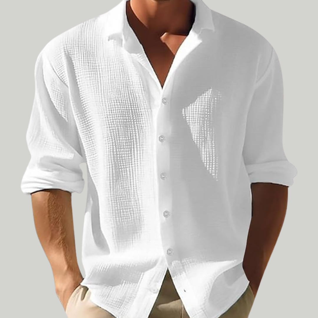 Men’s Casual Long Sleeve Polo | Everyday Wear